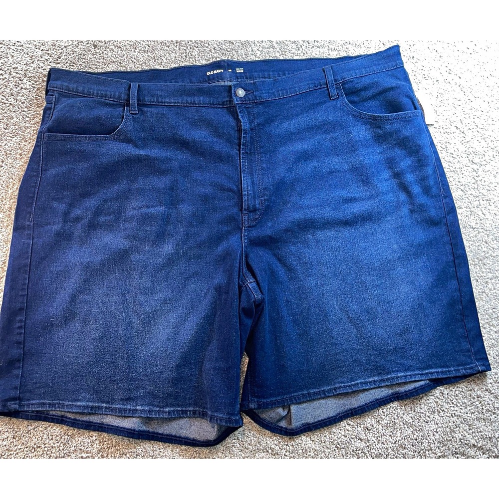 Old Navy WOW Women's High-Rise Dark Wash Jean Bermuda Shorts Sz 28 9" Inseam NWT